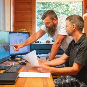 Příprava výrobní dokumentace v kanceláři Bartoš dřevostavby